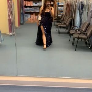 Navy blue/purple prom dress